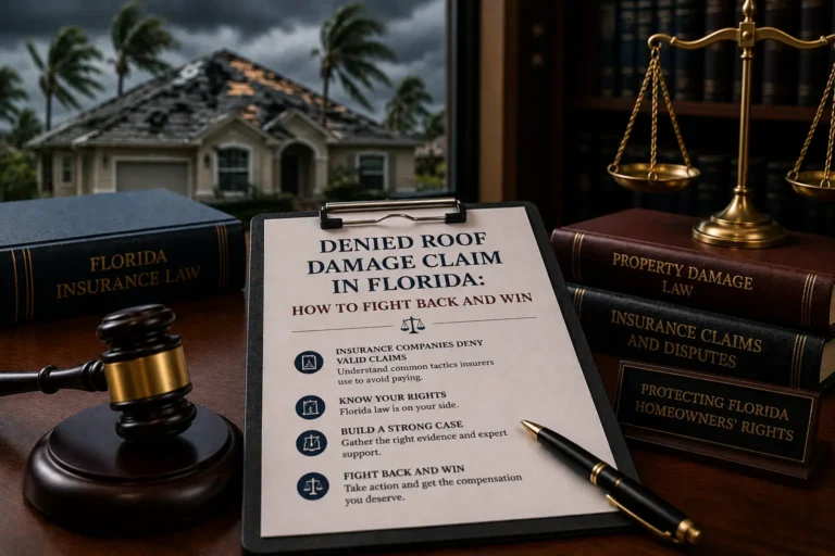 Denied roof damage claim Florida how to fight back United Law Group