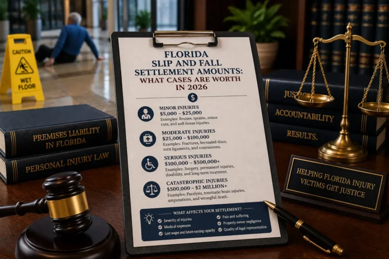 Florida slip and fall settlement amounts United Law Group guide