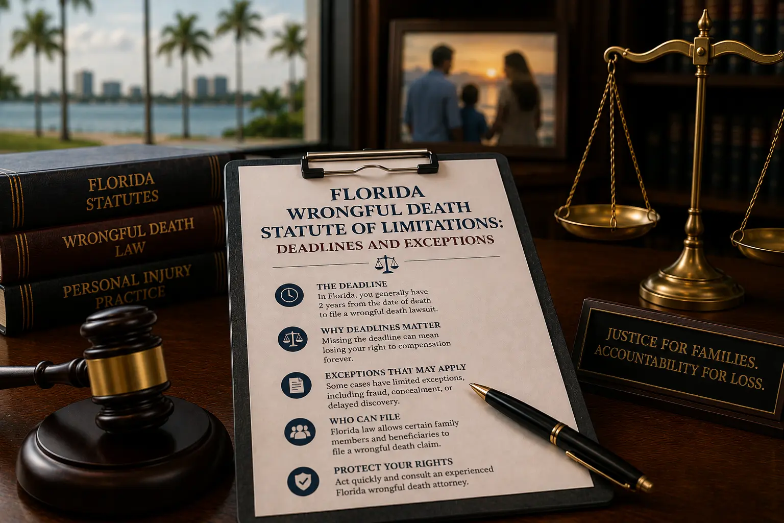 Florida wrongful death statute of limitations guide United Law Group