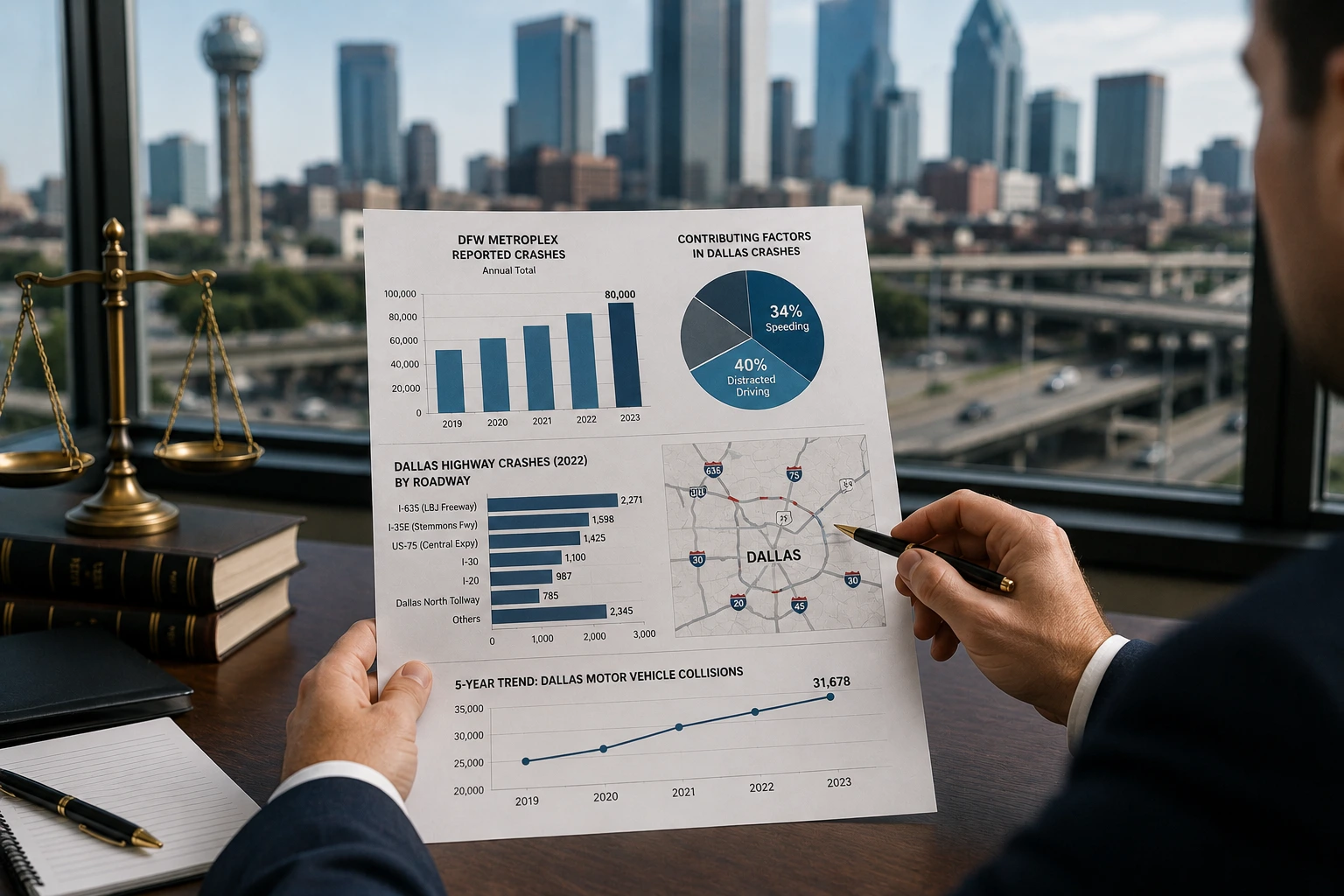 dallas highway crash data and what it means for your case
