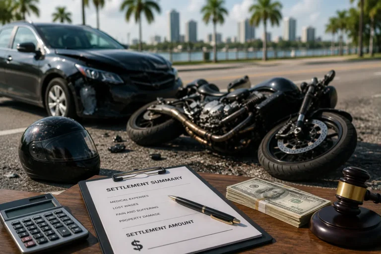 average motorcycle accident settlement florida united law group